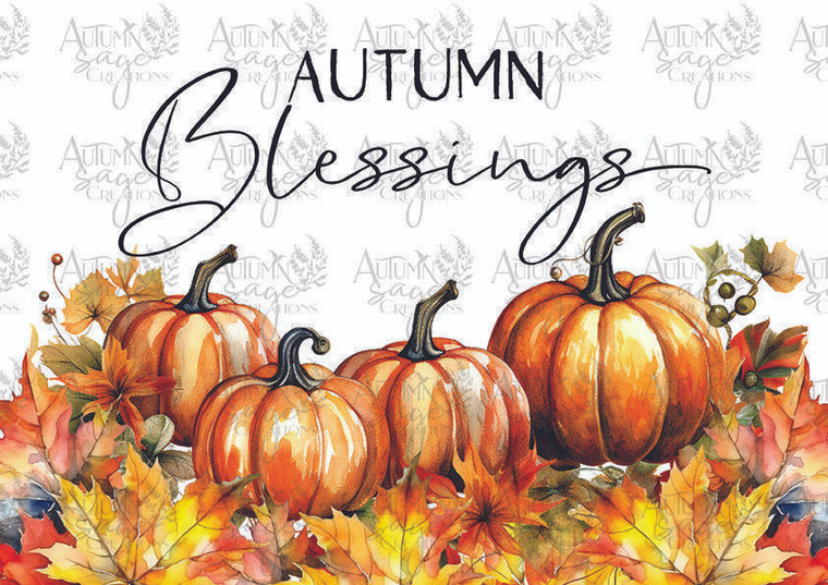 Autumn Blessings A4 - FREE - Digital Download