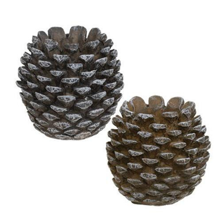 Resin Pinecone Taper Holder