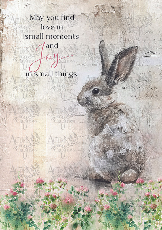 Small Things A4 Autumn Sage Decoupage Paper