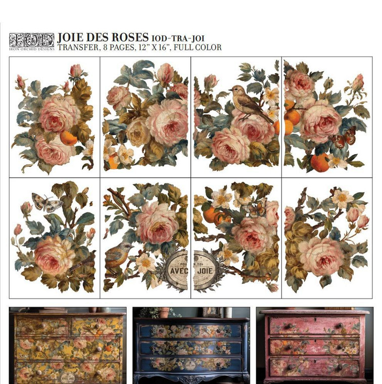 Joie des Roses IOD Transfer 12x16 Pad™