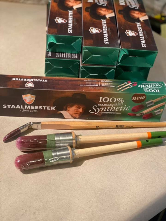 Staalmeester 100% Synthetic 3 Brush Set