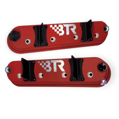 BTR Valve Covers - With Coil Mounts - Red - VCA-02-RED-CM