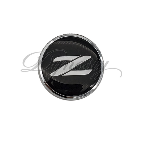 Nissan JDM 300zx Z32 Black &amp; Silver Front Emblem 62889-40P00