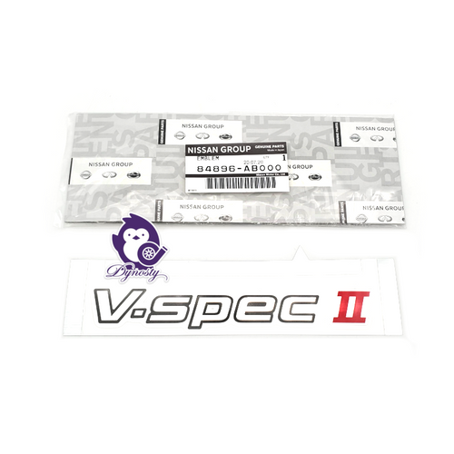 Genuine Nissan Skyline R34 GT-R V-Spec II Trunk Emblem Badge 84896-AB000