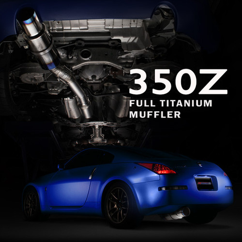Tomei Expreme Ti full titanium cat-back exhaust system for Nissan 350Z VQ35DE — TB6090-NS04A single exit installed pic