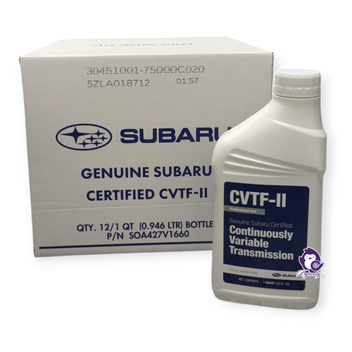 Full 12-Quart Factory Case of Genuine Subaru CVTF-II Transmission Fluid SOA427V1660 Bulk Value