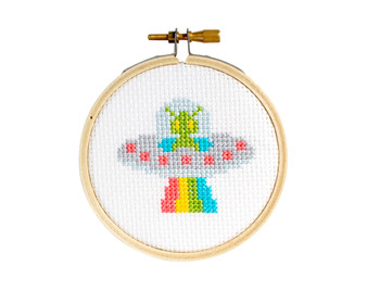 UFO Mini Cross Stitch Kit