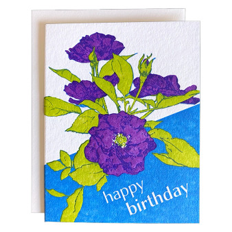 Purple Roses Birthday