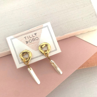 Cycles with Pearl Drop Earrings