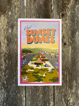 Visit Sunset Dunes poster
