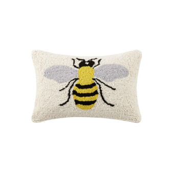 Bee Hook Throw Pillow