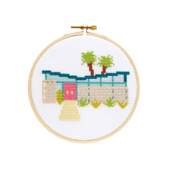 Palm Springs Getaway DIY Cross Stitch Kit