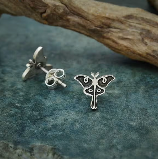 Luna Moth Post Earrings