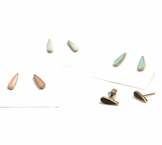 Teardrop Studs