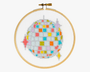 Disco Ball Cross Stitch Kit