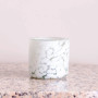 Mottled White Glass Tumbler