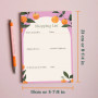 Orangerie A5 Shopping List Pad