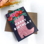 Birthday Boot Mini Card