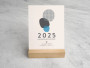 2025 Small Abstract Desk Calendar