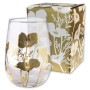 Gold California Poppy Stemless Wine Glasses