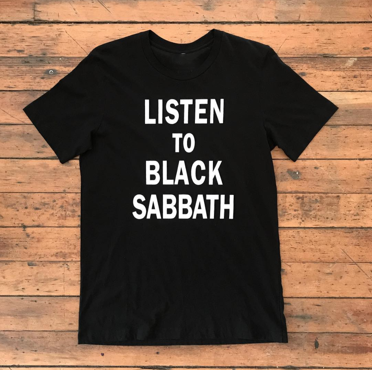 listen to black sabbath t shirt