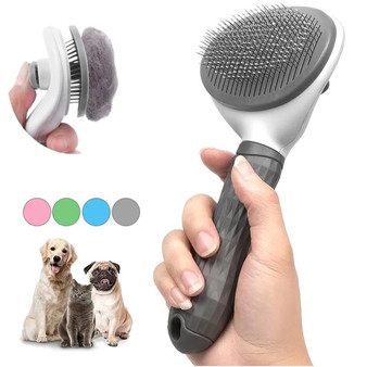 Self-Cleaning Pet Grooming Brush – Ideal for Shedding and Detangling All Pets - Visible Variety
