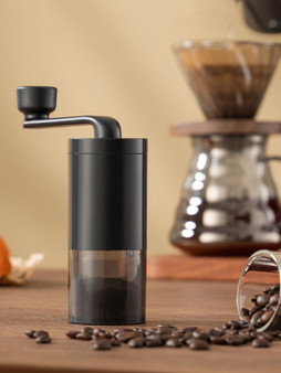 Portable Coffee Grinder – Hand Crank Bean Grinder with Adjustable Settings - Visible Variety