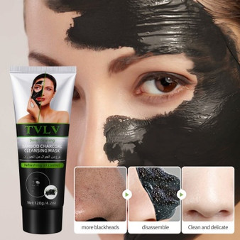 Charcoal Facial Mask with Bamboo Extract – Deep Cleanse & Pore Purifying Peel-Off Formula - Visible Variety