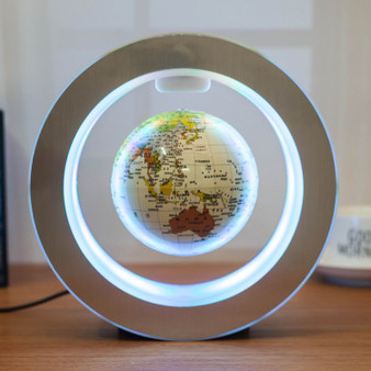Magnetic Levitation Floating Globe with LED Lights – Modern Desk Decor - Visible Variety
