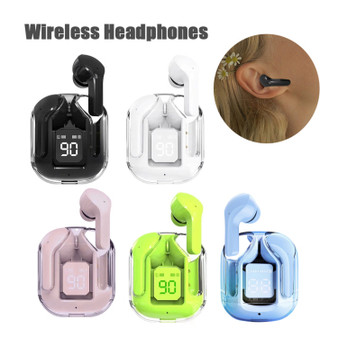 Earbuds with Transparent Charging Case, LED Display & ENC Noise Reduction - Visible Variety