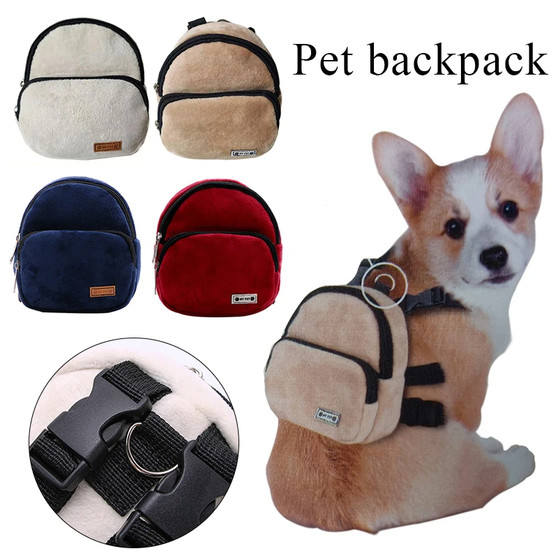 Dog Backpack – Soft, Portable Pet Carrier Bag with Large-Capacity Snack Storage - Visible Variety