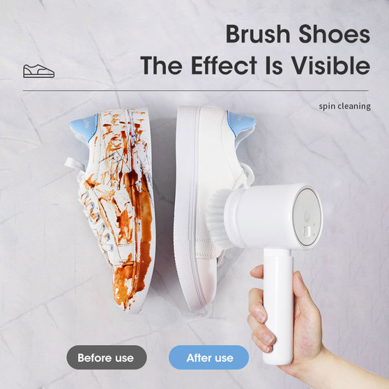 Electric Shoe Cleaning Brush – Foldable Tool for Quick and Easy Shoe Care - Visible Variety