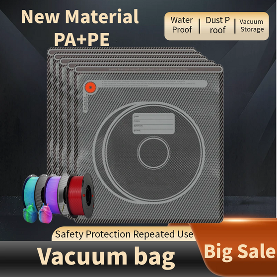 Filament Vacuum Bags – Keep PLA, ABS, PETG Dry and Protected from Humidity - Visible Variety