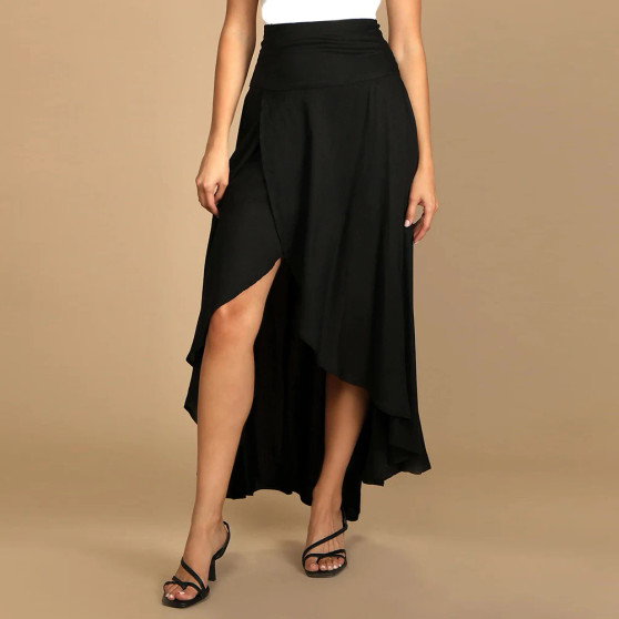 Irregular Skirt for Women – Elegant High-Waist Casual Design - Visible Variety