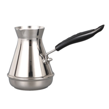 Stainless Steel Moka Pot – 304 Steel Turkish Coffee Pot with Long Handle