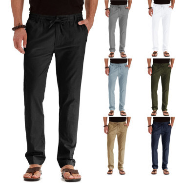 Men’s Trousers Loose Oversized Style – Stretch Casual Pants with Elastic Waist