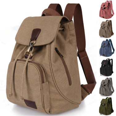 Canvas Backpack Women – Vintage Style Casual Daypack