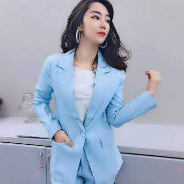 Women’s Blazer and Pants Set – Elegant Formal Two-Piece Outfit