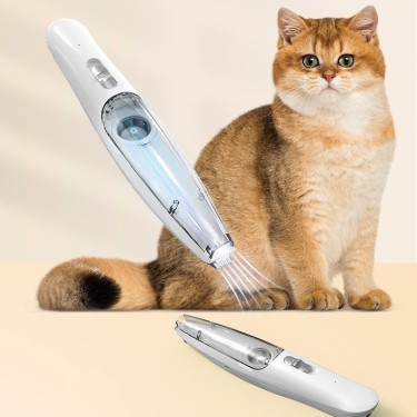 Grooming Shaver with Light – 2-in-1 Pet Shaver & Trimmer with Vacuum