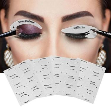 Reusable Makeup Stencil Stickers for Perfect Eyeliner & Eyeshadow Application - Visible Variety