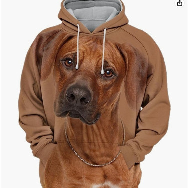 Rhodesian Ridgeback Hoodie – Unisex Design with Iconic Reddish-Brown Breed Print - Visible Variety