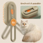 Pet Steam Brush for Cats and Dogs – Removes Tangled Hair with Ease