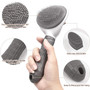 Self-Cleaning Pet Grooming Brush – Ideal for Shedding and Detangling All Pets