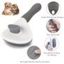 Self-Cleaning Pet Grooming Brush – Ideal for Shedding and Detangling All Pets