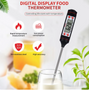 Food Thermometer – Digital Display Probe for Accurate Baking and Grilling