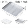 Stainless Steel Wire Rack Baking Pan – Multipurpose Tray for Oven, Cooking & Cooling