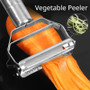 Stainless Steel Vegetable Peeler – Multifunctional Tool for Potatoes, Carrots & Fruits - Visible Variety