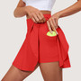 Women’s Yoga Skort – Stretchable High-Waist Skirt with Built-In Shorts & Pockets