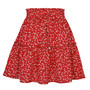 Women’s Floral Skirt – Elegant A-Line Style with Stretchable Waist for Comfort
