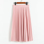 Elegant Mid Length Skirt – Comfortable High-Waist with Elastic Band - Visible Variety